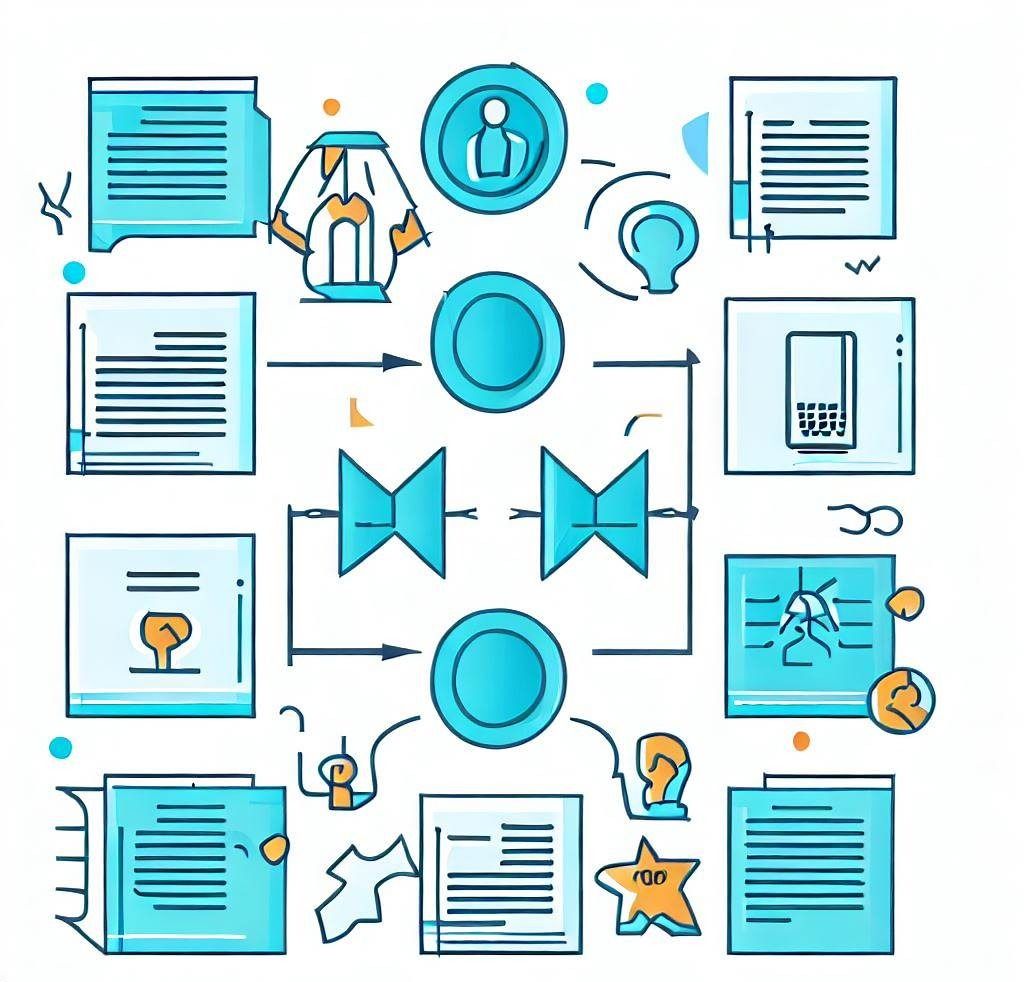 An infograph that shows the steps involved in academic peer-review