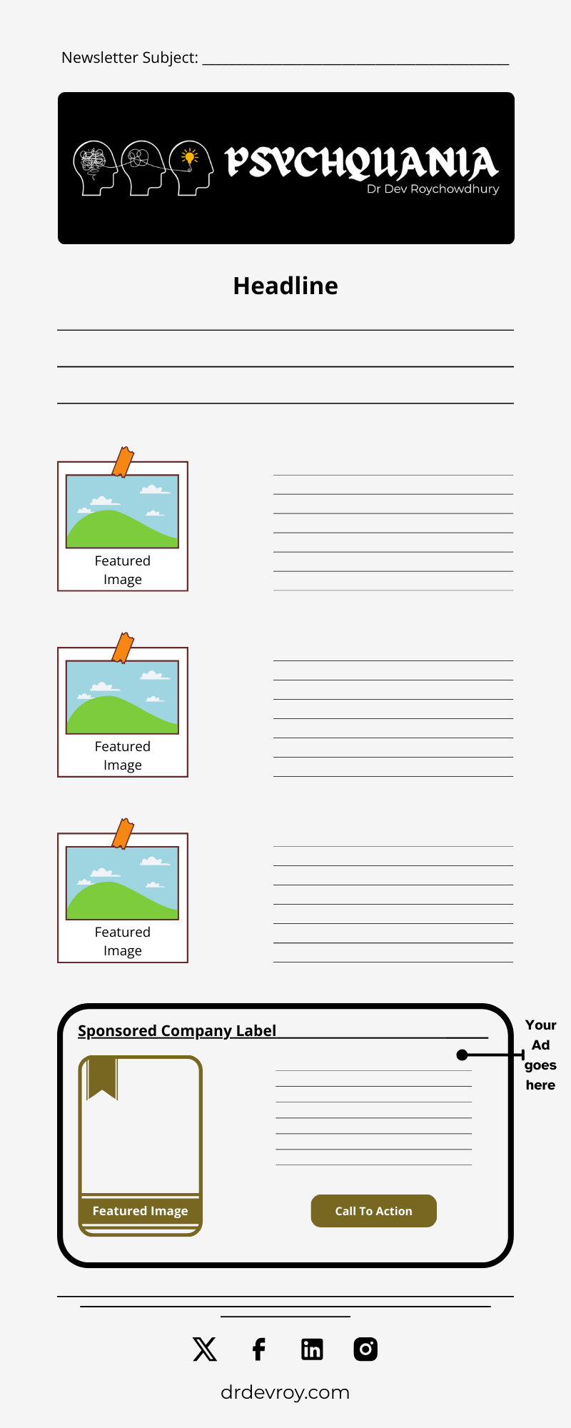 Newsletter by Dr Dev Roychowdhury